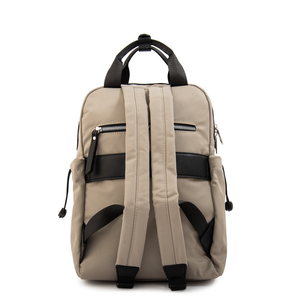 Mochila Porta Notebook college grande taupe