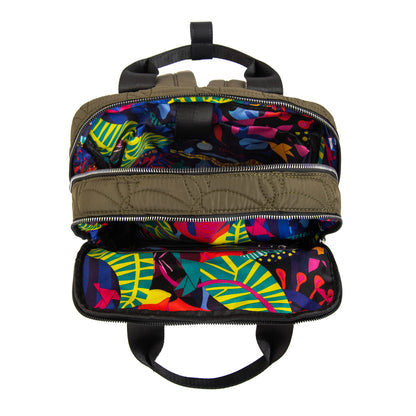 Mochila porta notebook ivanca grande verde oliva