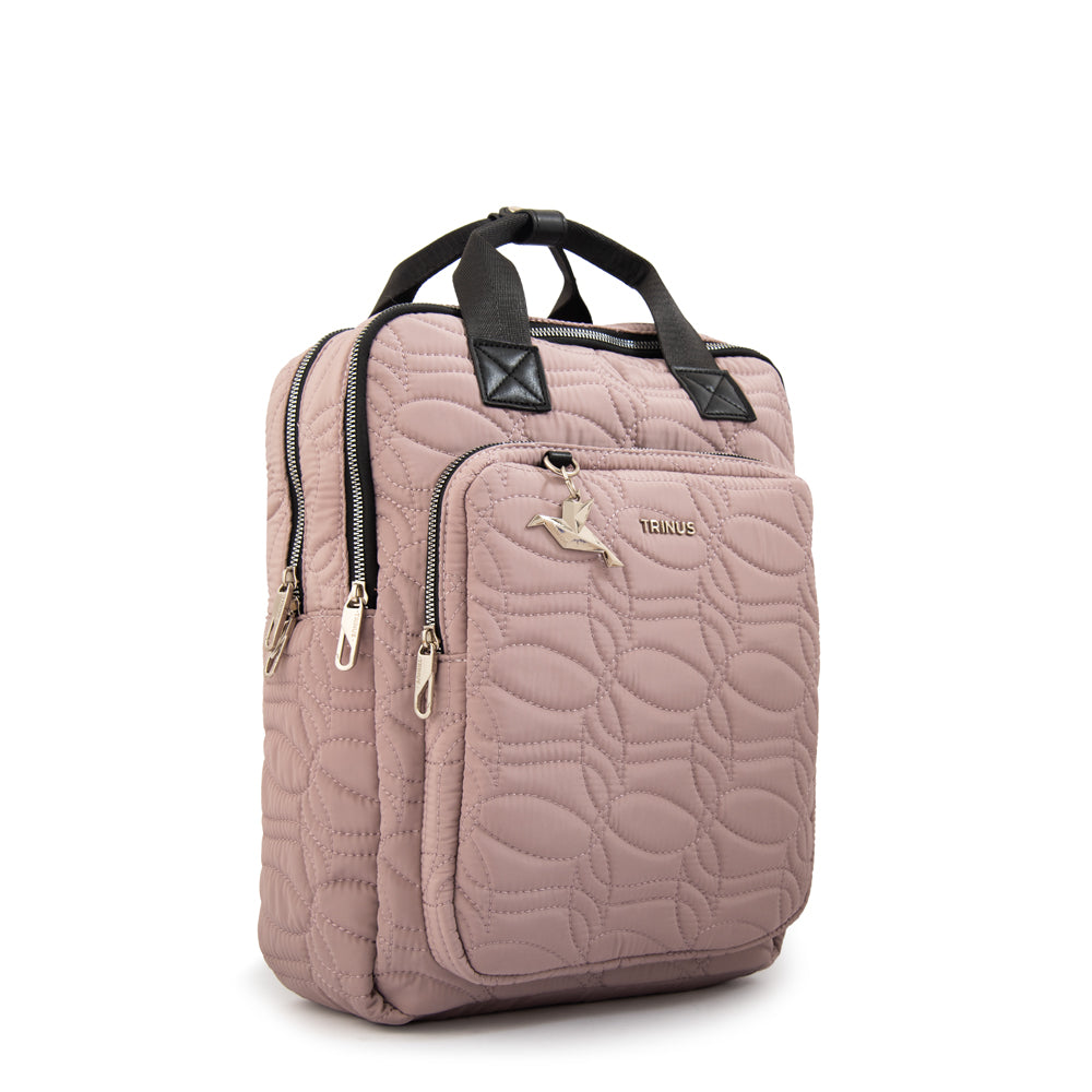 Mochila porta notebook ivanca grande rosa viejo