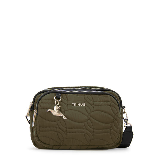 Cartera bandolera ivanca mediana verde oliva