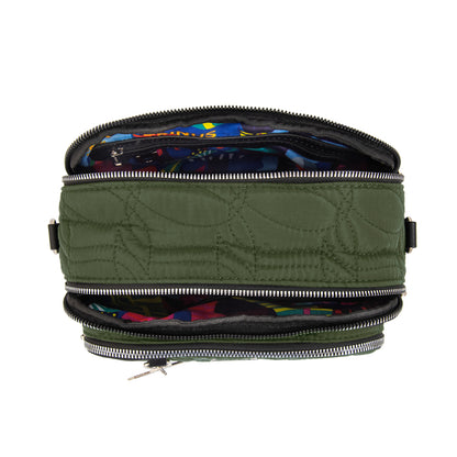 Cartera bandolera ivanca mediana verde oliva