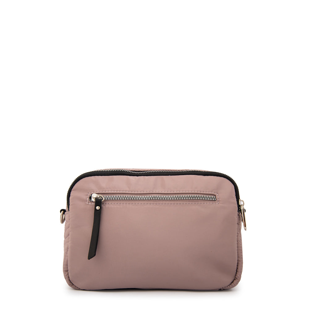 Cartera bandolera ivanca pequeña rosa viejo