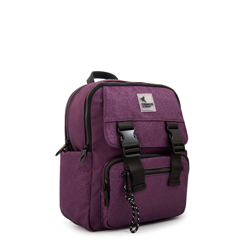 Mochila college mediana morado