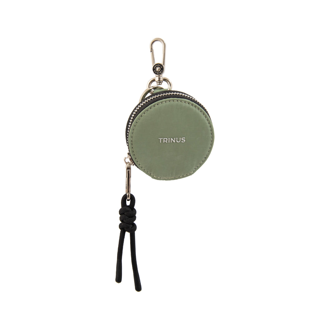 Llavero monedero tiara verde oliva