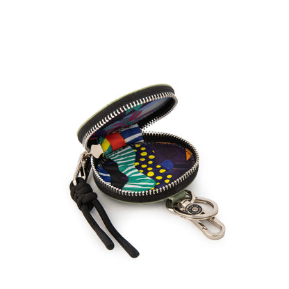 Llavero monedero tiara verde oliva