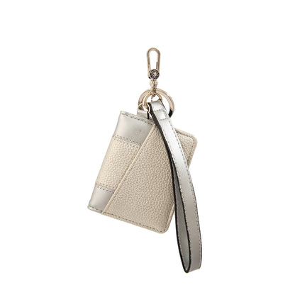 Hanging tarjetero krista plateado